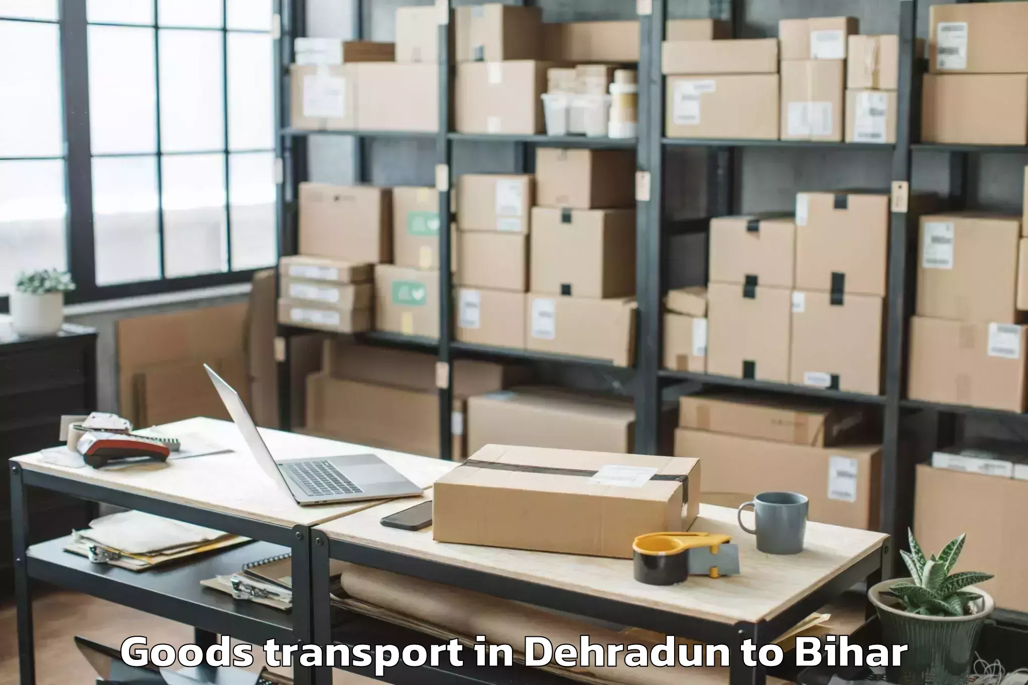 Hassle-Free Dehradun to Biraul Goods Transport